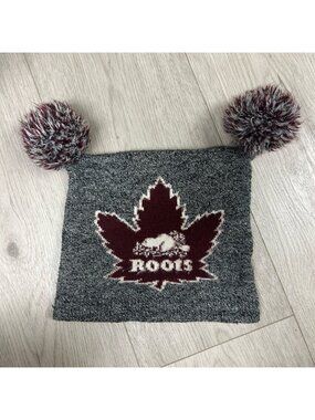 Roots Kids Salt & Pepper Pom Pom Toque‎